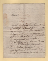 Marechal Duc D'Harcourt - 1777 - Lettre Ecrite Et Signee Par Courpie Son Maitre D Hotel - Normandie - Eure - Historische Personen