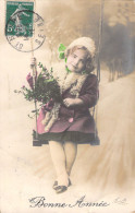 NOUVEL AN - Bonne Année - Happy New Year - Portrait Enfant - Carte Postale Ancienne - Nouvel An