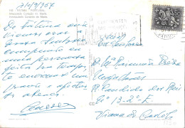 Portugal Our Lady Of Fatima Postcard CINQUENTENÁRIO DAS APARIÇÕES DE FÁTIMA Slogan Cancel - Cartas & Documentos