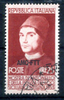 1953 Trieste Zona A S164 Usato, Mostra Di Antonello Da Messina E Della Pittura Del '400 Siciliano - Usados