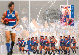 Australia Rugby Centenary Of The AFL Maxi Card Adelaide - The Bulldogs Footscray - Rugby