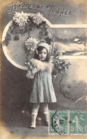NOUVEL AN - Bonne Année - Happy New Year - Portrait Enfant - Carte Postale Ancienne - Neujahr