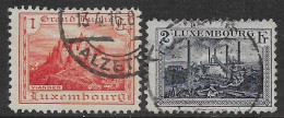 Lussemburgo Luxembourg 1921  Landscapes 2val Mi N.134-135 US - Used Stamps