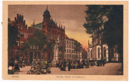 D-16100   WESEL : Grosser Markt Mit Rathaus - Wesel