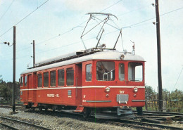 Transportation Card Tramway Biel Tauffelen Ins Bahn BTI SWS/MFO 1947 - Strassenbahnen