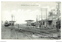 CPA - 28 - AUNEAU - La Gare D'Orléans - Train - Locomotive - SNCF - Transport      *** BELLE CARTE *** - Auneau