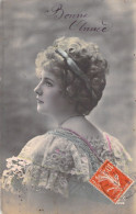 NOUVEL AN - Bonne Année - Happy New Year - Portrait Femme - Carte Postale Ancienne - New Year