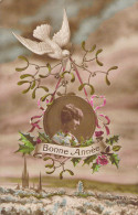 NOUVEL AN - Bonne Année - Happy New Year - Portrait Femme - Carte Postale Ancienne - New Year