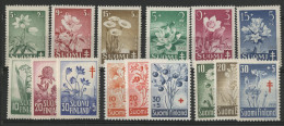 SUOMI FINLAND 5 Séries Complètes Entre N° 349 Et 488 Cote 46,50 € Neufs ** (MNH) FLEURS FLOWERS - Nuovi