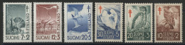 SUOMI FINLAND N° 379 à 381 + 396 à 398 Cote 25,50 € Neufs ** (MNH) OISEAUX BIRDS TB - Ongebruikt