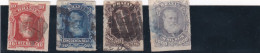 BRESIL - 1866-1879 - 9 TIMBRES OBLITERES - Used Stamps