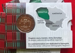 Lithuania 2 Euro 2019 "Zemaitija - Samogitia" BiMetallic CoinCard BU - Litauen