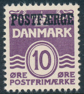 Denmark Danemark Danmark 1939: 10ø Violet Postal Ferry, VF Mint NH, AFA PF22 (DCDK00387) - Postpaketten