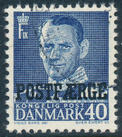 Denmark Danemark Danmark 1949: 40ø Blue Postal Ferry, F-VF Used, AFA PF33 (DCDK00391) - Paketmarken