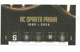 Czech Republic 2023 . AC SPARTA Prague, Personalised Stamps, Upper Part MS,, MNH - Clubs Mythiques