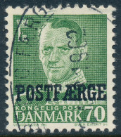 Denmark Danemark Danmark 1955: 70ø Green Postal Ferry, F-VF Used, AFA PF40 (DCDK00392) - Colis Postaux