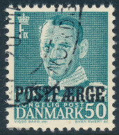 Denmark Danemark Danmark 1955: 50ø Blue-green Postal Ferry, F-VF Used, AFA PF39 (DCDK00394) - Postpaketten