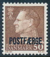 Denmark Danemark Danmark 1974: 50ø Brown Postal Ferry, F-VF Mint NH, AFA PF45 (DCDK00398) - Parcel Post