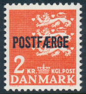 Denmark Danemark Danmark 1972: 2 Kr. Red Postal Ferry, F-VF Mint NH, AFA PF49 (DCDK00401) - Paketmarken