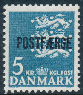 Denmark Danemark Danmark 1972: 5 Kr. Blue Postal Ferry, F-VF Mint NH, AFA PF50 (DCDK00402) - Paquetes Postales