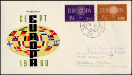 Irlande - Ireland - Irland FDC5 1960 Y&T N°146 à 147 - Michel N°146 à 147 - EUROPA - FDC