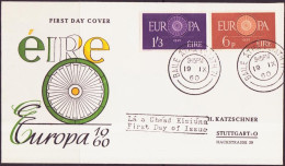 Irlande - Ireland - Irland FDC7 1960 Y&T N°146 à 147 - Michel N°146 à 147 - EUROPA - FDC