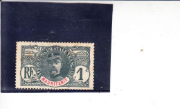 MAURITANIA  1906 - Yvert 1° - Serie Corrente - Usati