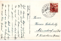 60873 - Schweiz - 1946 - 10Rp Landschaften EF A AnsKte BRAUNWALD - ... -> Maennedorf - Cartas & Documentos