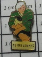 419 Pin's Pins / Beau Et Rare / SPORTS / CLUB RUGBY BALLON OVALE A.S. BREVANNES - Rugby