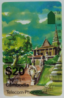 CAMBODIA - Anritsu - OTC - Old Palace - (ICM3-1) $20 - Used - Cambogia