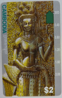 CAMBODIA - Anritsu - Goddess - $2 - Used - Camboya