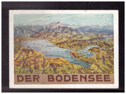 DT-Reich (023404) AK Der Bodensee Gelaufen Mit Nebenstempel RDB Stuttgart, Motorschiff Schwaben, Gel. 30.5.1939 - Sonstige (See)