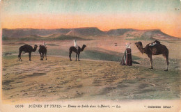 SCÈNES & PAYSAGES - Dunes De Sable Dans Le Désert - Dromadaires - Voyageurs - Carte Postale Ancienne - Szenen & Landschaften