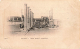 ALGÉRIE - Timgad - Le Forum - Tribune Et Portique - Carte Postale Ancienne - Sonstige & Ohne Zuordnung