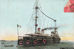 TRANSPORTS - Un Bateau De Guerre - "La Gloire" - Colorisé - Carte Postale Ancienne - Guerre