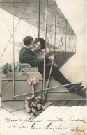 COUPLE - Un Couple  Sur Un Aéroplane - Colorisé - Carte Postale Ancienne - Couples