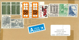 SWEDEN - 2019,  STAMPS COVER TO DUBAI. - Brieven En Documenten