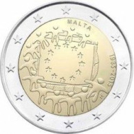 2015 MALTE - 2 Euros Commémorative - 30 Ans Du Drapeau Européen - Malta