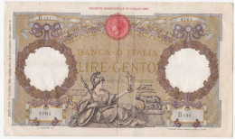 Banca D’Italia. 100 Lire Capranesi 17 Juin 1935. Alphabet B 131, N°4761 . TTB - 100 Lire