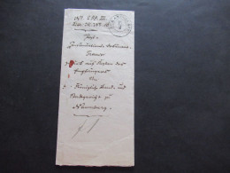 Vorphila / AD Sachsen 1849 Stempel K2 Eckartsberga / Faltbrief Mit Inhalt / Post Insinuations Document / Naumburg - Sachsen