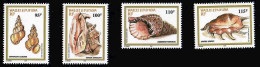 Wallis & Futuna Islands Shells Airmail 4V MNH - Ungebraucht