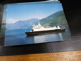Cpsm Bateau Norvège " Fanaraaken " Fylkesbaatone Sogn Og Fjordane 1973 Loland Verft - Ferries
