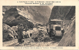 Expédition Citroën Centre-Asie - G M Haardt Voitures Mission Passe De Tocksoun (Turkestan Chinois) - Camions & Poids Lourds