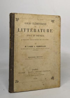 Cours élémentaire De Littérature Style Et Poétique à L'usage Des élèves De Seconde - Non Classés