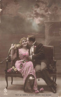 COUPLE - Tout Me Semble Joyeux Lorsque Vous Souriez - Colorisé - Carte Postale Ancienne - Couples