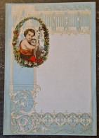 Découpi Enfant Jésus Et Agneau Pascal Sur Papier à Lettre Vierge 1920-1930 - Paasmotief