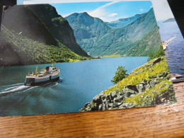 Cpsm Bateau Norvège "Gudvangen " 1954 Bergen - Ferries