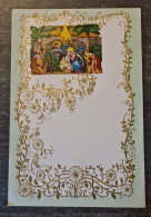 Découpi Crèche De Noël Sur Papier à Lettre Vierge 1920-1930 - Motiv 'Weihnachten'