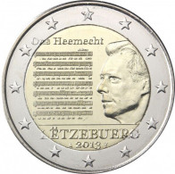 2013 LUXEMBOURG - 2 Euros Commémorative - Hymne National - Luxemburgo