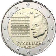 2013 LUXEMBOURG - 2 Euros Commémorative - Hymne National - Luxembourg